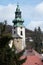 Tower of a church, which is a part of the Old Castle in the city Banska Stiavnica in Slovakia