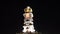 Tower with clock in Jodhpur bazaar in night,India