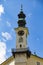 Tower with the clock of town hall. City  Banska Stiavnica. Slovakia