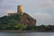 Tower Coltellazzo of Saint Efisio lighthouse at Nora, Sardinia, Italy