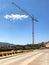 Tower crane and blue sky