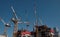 Tower crane - under construction buildings in Tel Aviv, ISRAEL