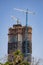 Tower with cranes construction Downtown Miami FL USA