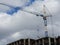 Tower cranes and their parts, construction of a new house