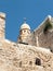 The Tower of David over the Tomb of King David in Dormition abbey in the Old City of Jerusalem, Israel
