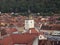 Tower detail of romanian city brasov