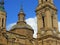 Tower And Dome Detail of Basilica de Nuestra SeÃ±ora de Pilar