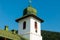 The tower from the entrance to Agapia Orthodox Monastery, Neamt, Romania
