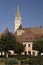 The tower of the fortified church of Medias - St. Margaret`s Church - Romania, Sibiu