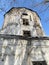 Tower and fragment of the right wing in the Demidov estate in Kyshtym, 18 century. Russia, Chelyabinsk region