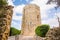 the tower of Frederick II in the centre of the historic city of Enna, Sicily