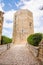 the tower of Frederick II in the centre of the historic city of Enna, Sicily