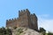 Tower of Genoese Fortress in spring, Crimea, Sudak