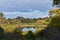 Tower Hill small lake reflection in water surrounded by trees