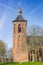 Tower of the historic hippolytuskerk church in Middelstum