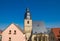 Tower of the historic St. Petri-Pauli church in Eisleben