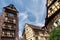 Tower and houses, Alsace