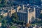 Tower of London aerial view showing the white tower