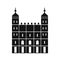Tower of London in England icon, simple style