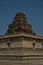 The tower of Maha-Mantapa, the great hall inside Vijaya Vittala Temple at Humpi