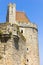 Tower in the medieval city of Carcassonne