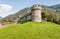Tower of Montebello Castle in Belinzona, Switzerland