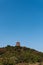 Tower on mountain, Chinese Tower Under the blue sky