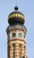 Tower and onion dome of the Budapest Synagogue