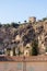 Tower over Cotignac in Provence, a region of southern France