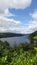 Tower on a pier in Lake Vyrnwy, Wales