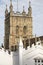 Tower at Priory Church; Great Malvern; England