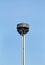 Tower with reflectors at the roundabout on the city street