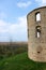 Tower ruins of the medieval castle Borgholm in Sweden