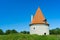 Tower of Saaremaa island Castle, Estonia, bishop castle. Fortifications of Kuressaare episcopal castle in summer day.