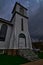 Tower Saint Bernadette`s parish St. Bridget Church in Ridgeway WI