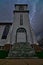 Tower Saint Bernadette`s parish St. Bridget Church in Ridgeway WI