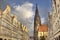 Tower of Saint Lamberti Church in Munster, Germany