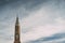 Tower of saint Martin cathedral in the center of Landshut Germany