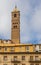 Tower of the santa maria magdalena church in Tarazona