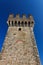 Tower of scaliger castle in Sirmione, Italy