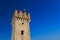 Tower of scaliger castle in Sirmione, Italy