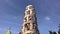 Tower with sculptures and statues inside the monumental cemetery