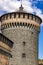 Tower of Sforza Castle in Milan, Italy