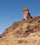 Tower of Sillustani on the hill, Lake Umayo, near Puno, Peru