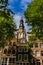 Tower of the Southern Church `Zuiderkerk` in Amsterdam, Netherlands