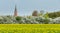 Tower of St. Martin and town hall tower in Nienburg