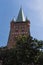 The tower of st. peters church in lubeck, germany