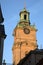 Tower of Storkyrkan Church, Gamla Stan Island; Stockholm