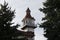 The tower of the Targu Ocna city hall, Bacau, Romania