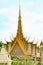 Tower of Throne Hall, Royal Palace, Phnom Penh, Cambodia. Tower with extraordinary faces, Throne Hall of King of Cambodia.